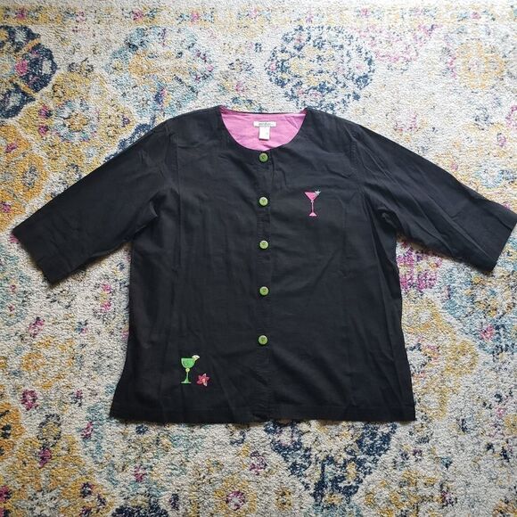 Vintage embroidered jacket cocktails - Picture 2 of 15